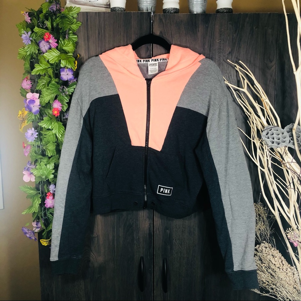 ^💙2/$40💙PINK Victoria Secret Zip Up Sweater Small - Picture 3 of 15